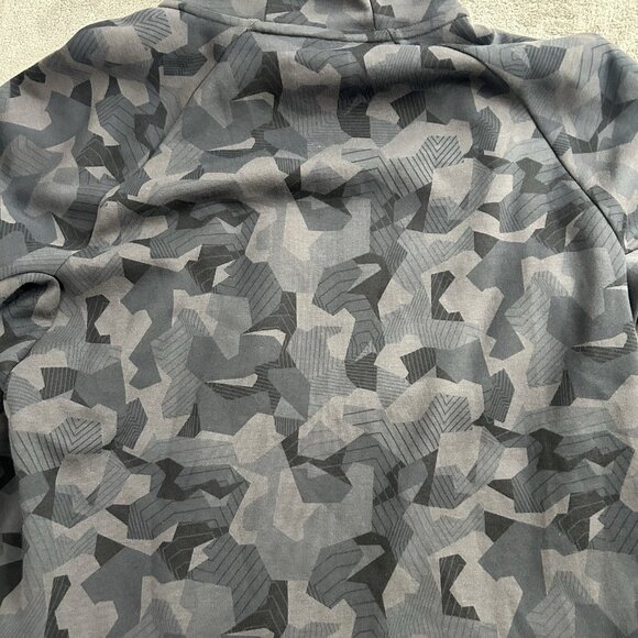Nike Hoodie Mens XL Tech Fleece Windrunner Camo Gray Black Funnel Neck Abstract - Picture 12 of 12